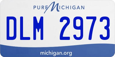 MI license plate DLM2973