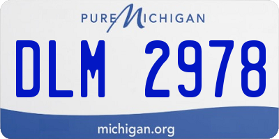 MI license plate DLM2978