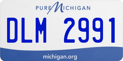 MI license plate DLM2991