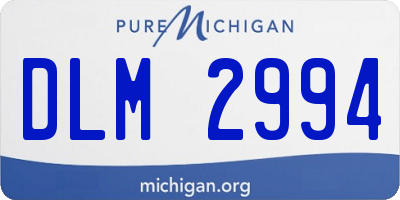 MI license plate DLM2994
