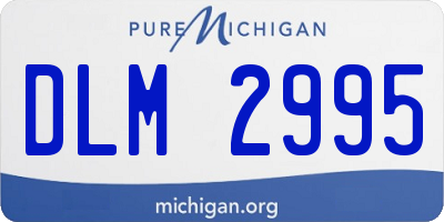 MI license plate DLM2995