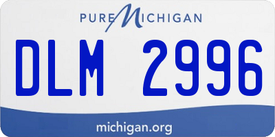 MI license plate DLM2996