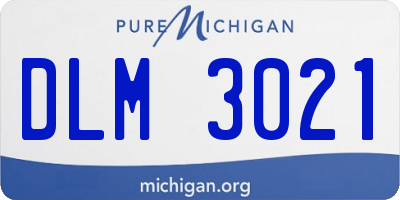 MI license plate DLM3021