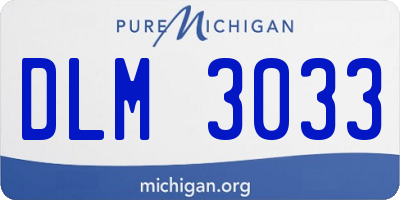MI license plate DLM3033