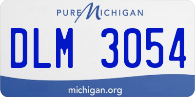 MI license plate DLM3054