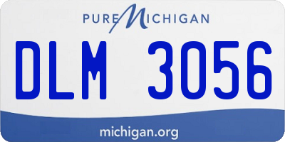 MI license plate DLM3056