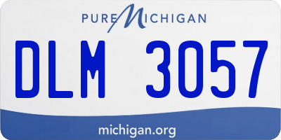 MI license plate DLM3057