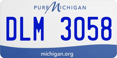 MI license plate DLM3058