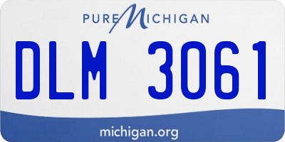MI license plate DLM3061