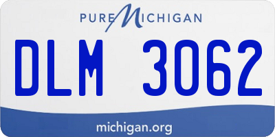 MI license plate DLM3062