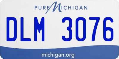 MI license plate DLM3076