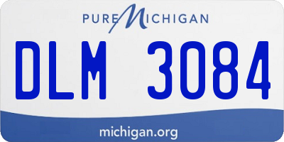MI license plate DLM3084