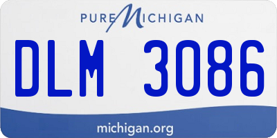 MI license plate DLM3086