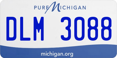 MI license plate DLM3088