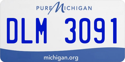 MI license plate DLM3091