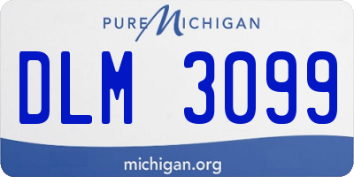 MI license plate DLM3099