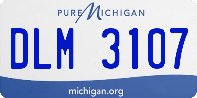 MI license plate DLM3107