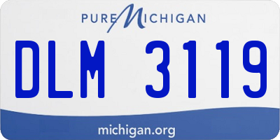 MI license plate DLM3119