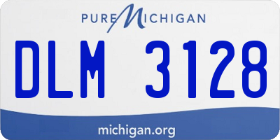 MI license plate DLM3128