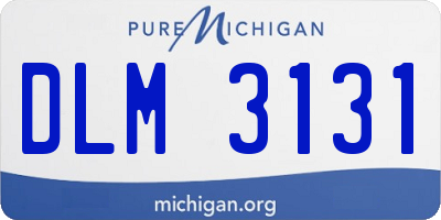 MI license plate DLM3131