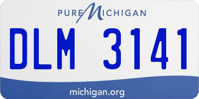 MI license plate DLM3141