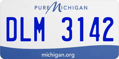 MI license plate DLM3142