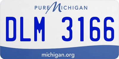 MI license plate DLM3166