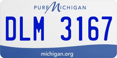 MI license plate DLM3167