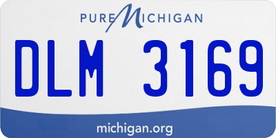MI license plate DLM3169