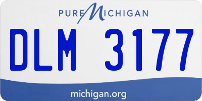 MI license plate DLM3177