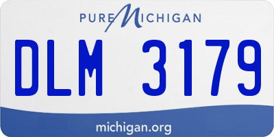 MI license plate DLM3179
