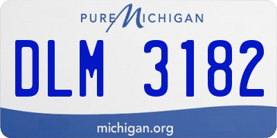 MI license plate DLM3182