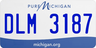 MI license plate DLM3187