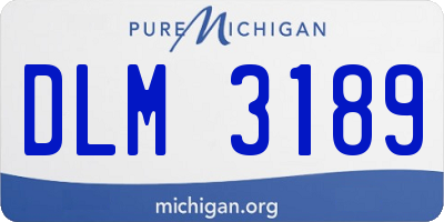MI license plate DLM3189