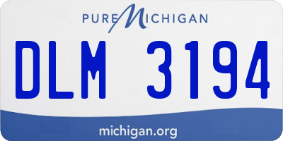 MI license plate DLM3194
