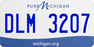 MI license plate DLM3207