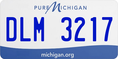 MI license plate DLM3217