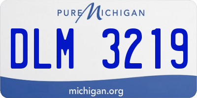 MI license plate DLM3219