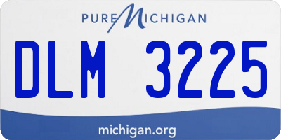 MI license plate DLM3225