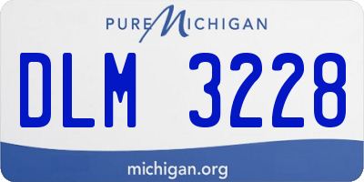 MI license plate DLM3228