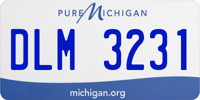MI license plate DLM3231