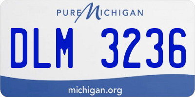 MI license plate DLM3236