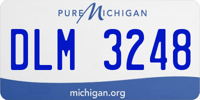 MI license plate DLM3248