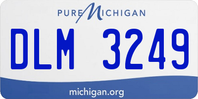 MI license plate DLM3249