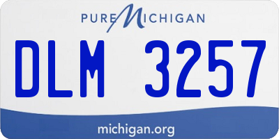 MI license plate DLM3257