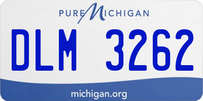 MI license plate DLM3262