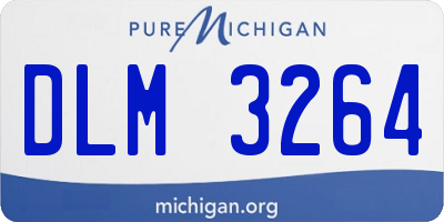 MI license plate DLM3264