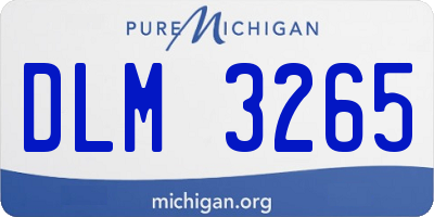 MI license plate DLM3265