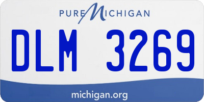 MI license plate DLM3269