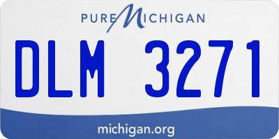 MI license plate DLM3271